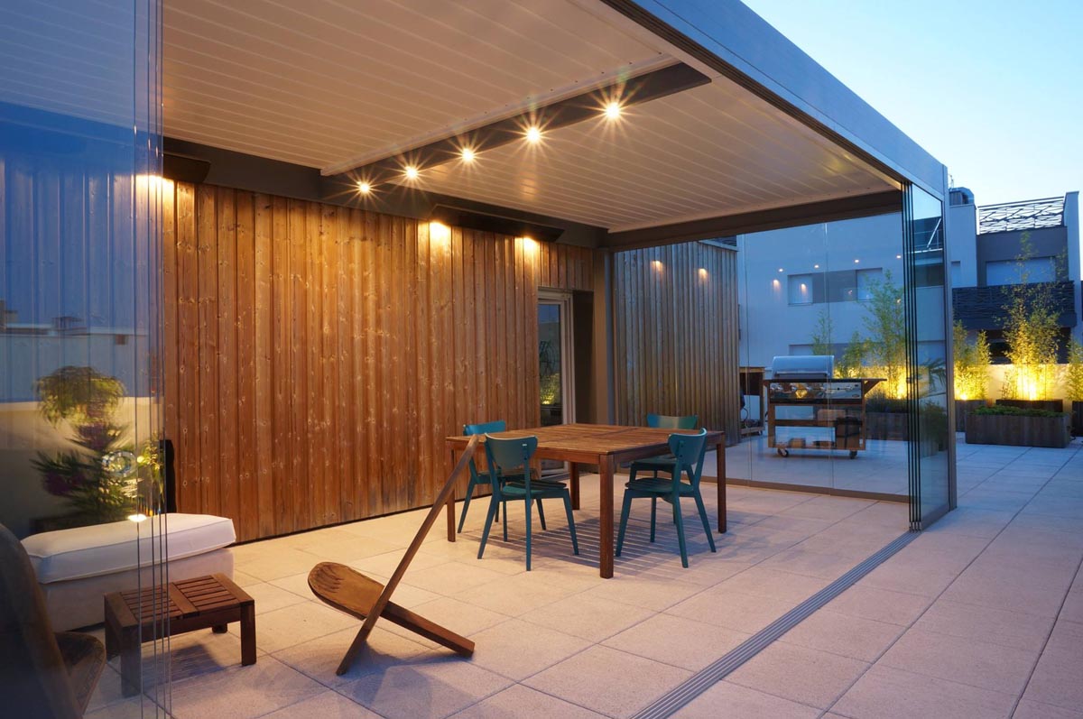 Misteralove pergole Inovativna rešitev osvetlitve teras s točkovnimi LED lučmi